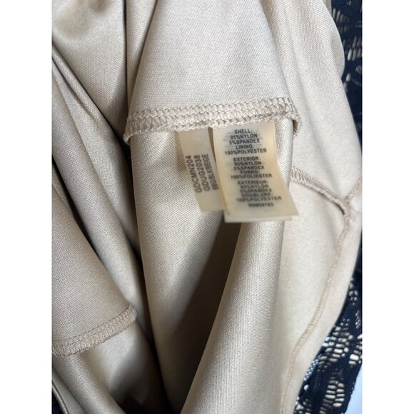 Guess Black Nude Lace Sheath Dress Size 10 Party Cocktail - Picture 12 of 12